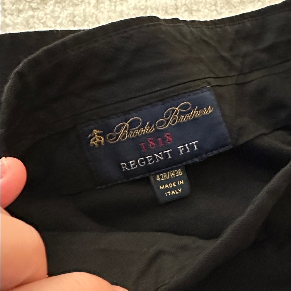 Brooks Brothers 100% Wool Black Dress Pants (Regent Fit) - Picture 6 of 13